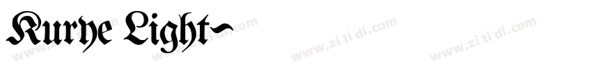 Kurye Light字体转换